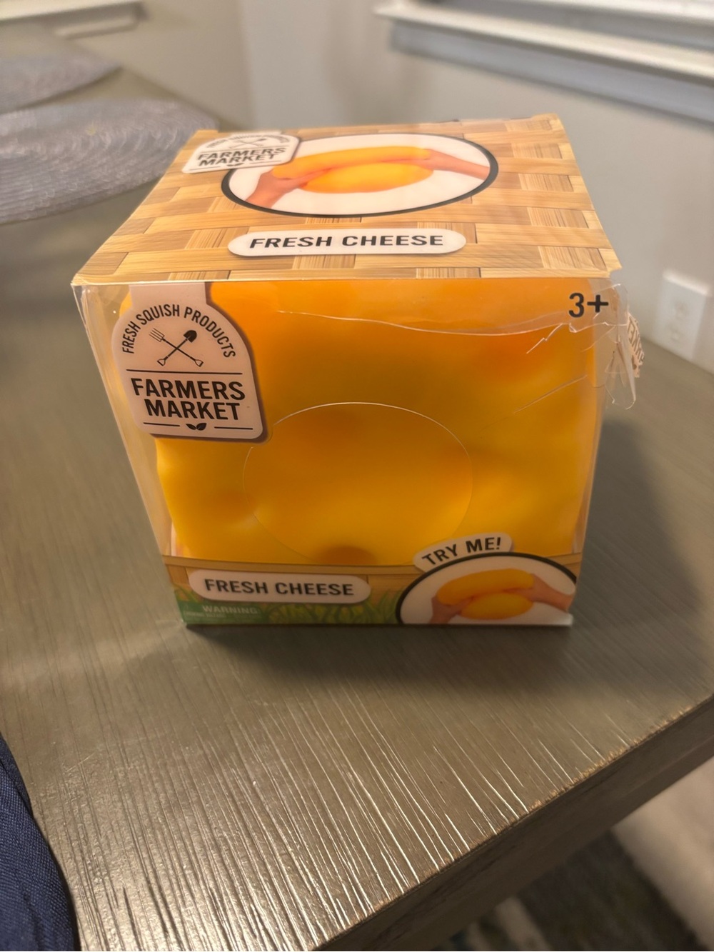 Farmers Market Fresh Cheese Squishy Toy - Yellow
